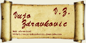 Vujo Zdravković vizit kartica